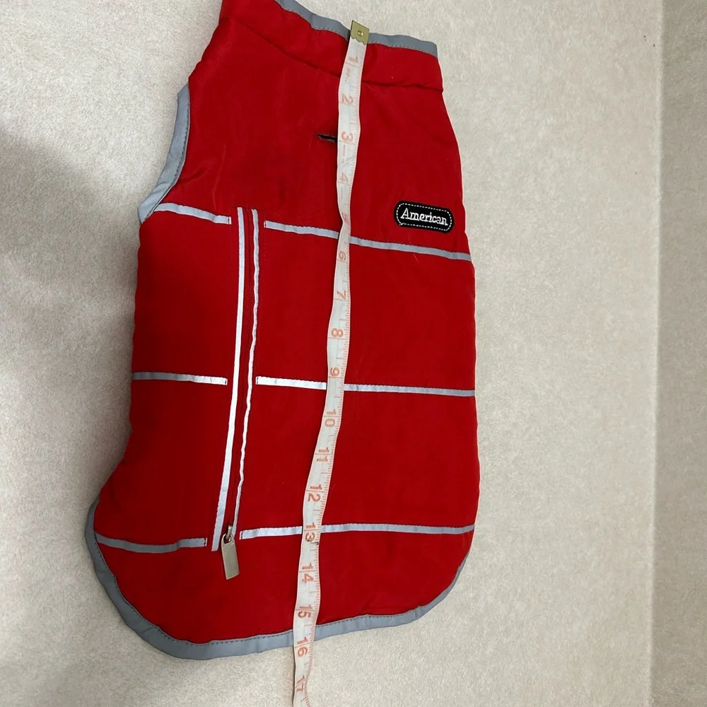 Alcott Red Dog Jacket with Reflective Trim